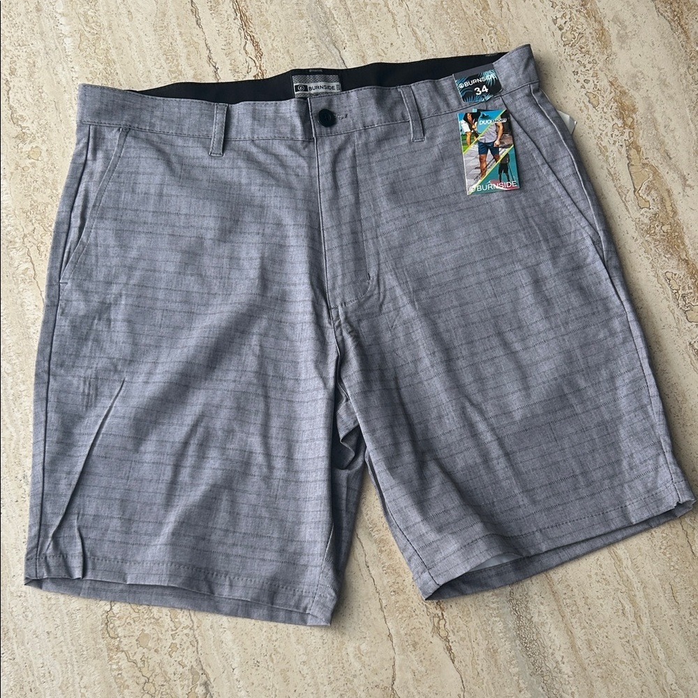 NEW 🆕 Burnside Men's Golf Gray Shorts size 34